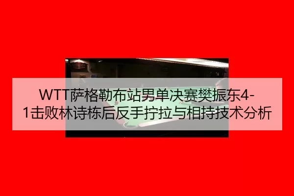 WTT萨格勒布站男单决赛樊振东4-1击败林诗栋后反手拧拉与相持技术分析